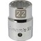 Dynamic 3/4" Drive, 22mm Metric Socket, 12 Points D022122 - alternate 1